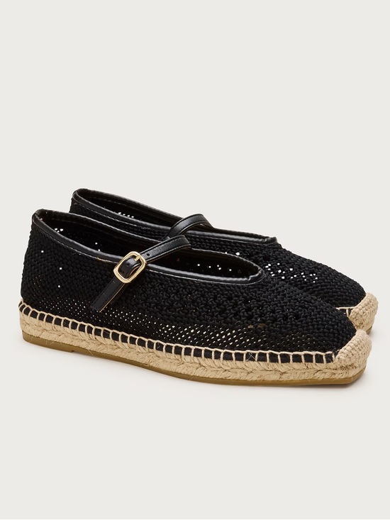 J. Crew Shoes - NEW IN BOX Sophie Mary Jane espadrilles with crochet - size 9